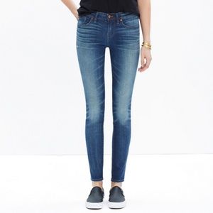 Madewell Blue Denim Skinny Jeans